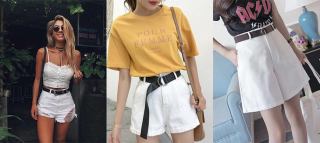 White women's shorts at Aliexpress: how to choose and what to combine