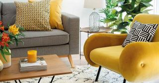 Yellow color in the interior: stylish decor and textiles from Aliexpress